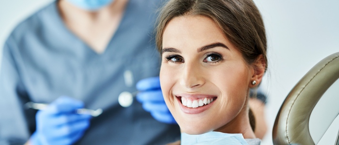 Lady with dental anxiety feeling relaxed