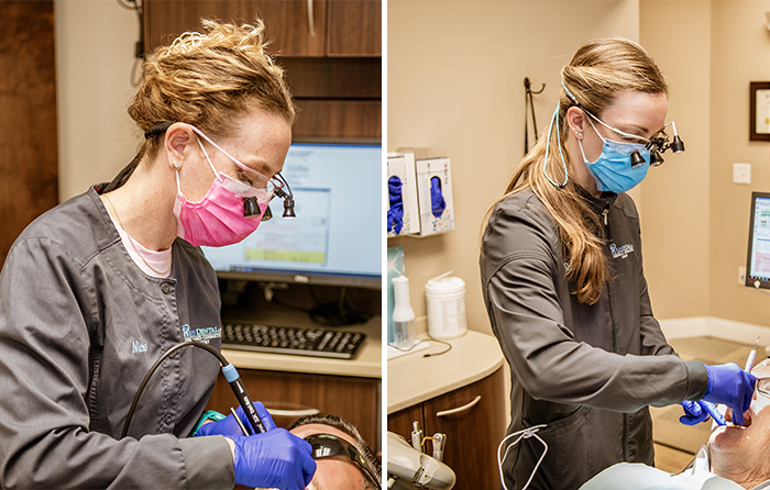 dental staff at work